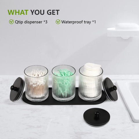 Eggs Sound bathroom tray with waterproof non-slip base stabilizes essentials