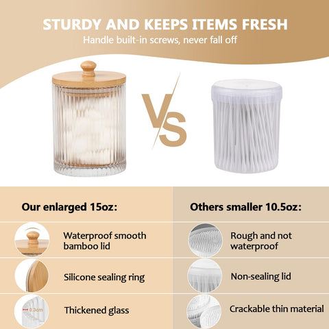 Eggs sound clear glass design lets you see contents at a glance