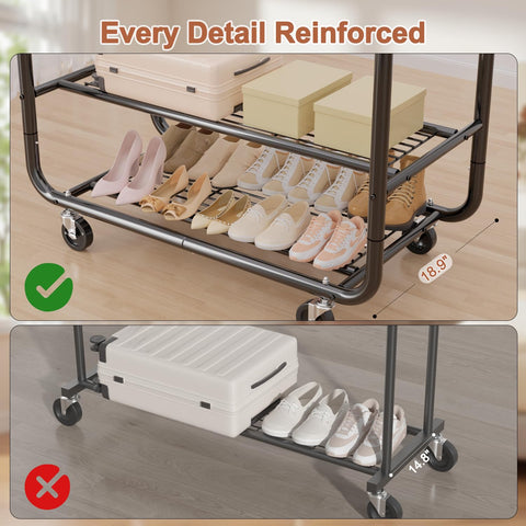 EAGMAK rust-resistant metal construction for durability in busy spaces.