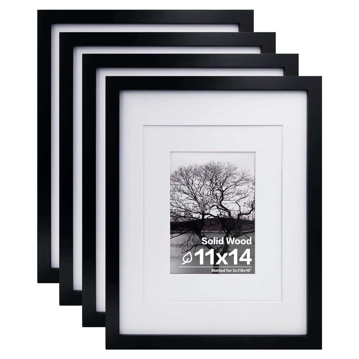 Egofine 11x14 wooden frame with plexiglass for desk display