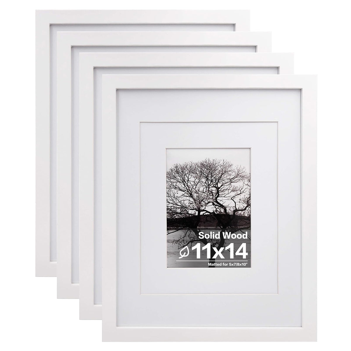 Egofine solid pine frame with plexiglass for wall- and tabletop-display of 11x14 photos.