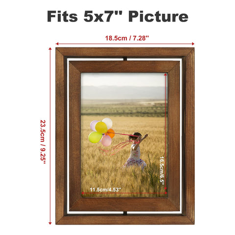 Egofine rotating frame back view shows two-sided display