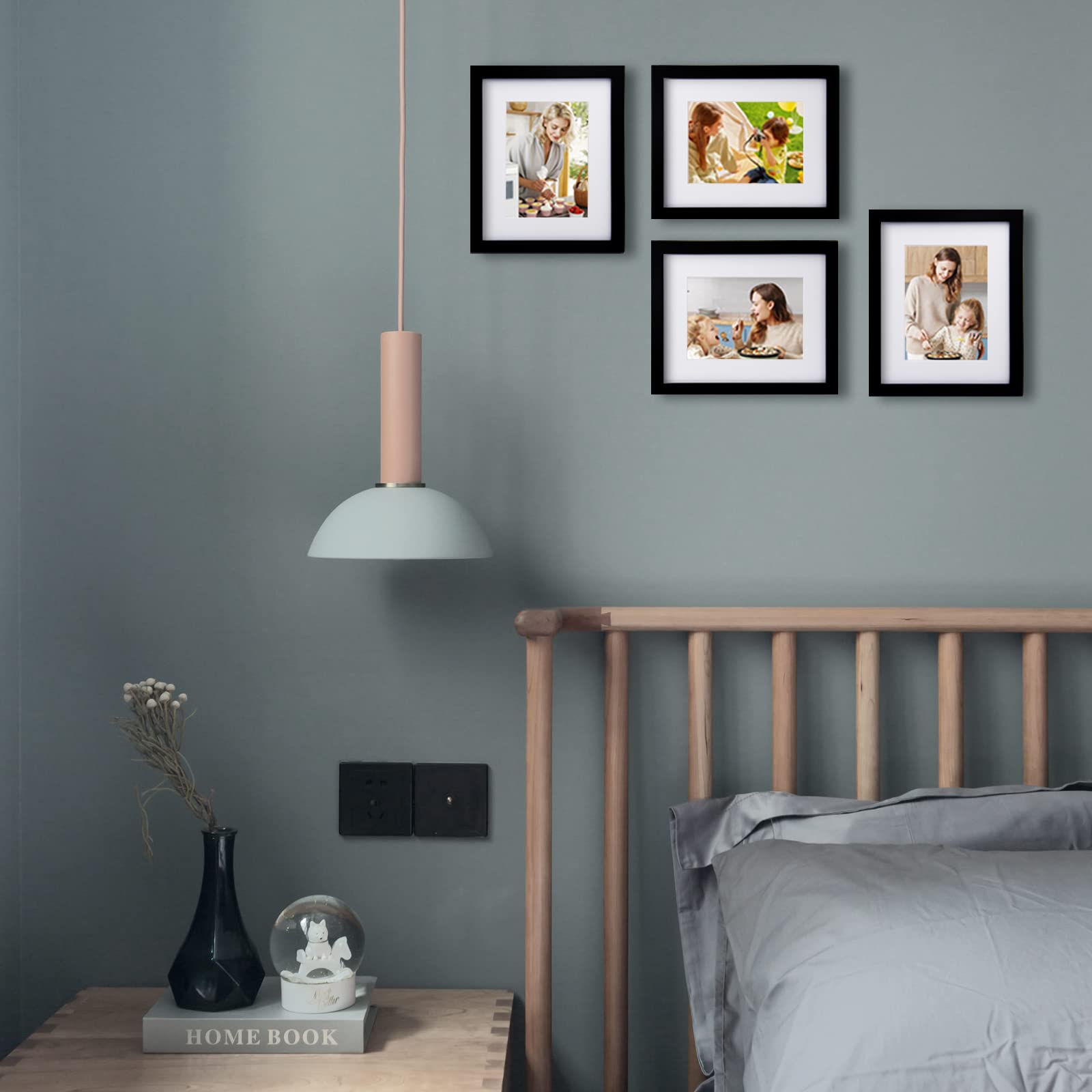 Egofine photo frames complement home or office decor with black finish