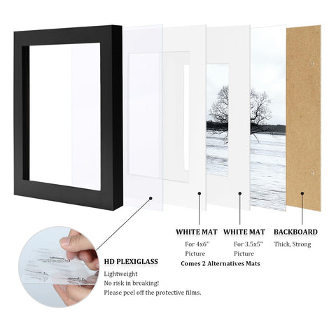 Egofine plexiglass protection keeps photos clear on display.