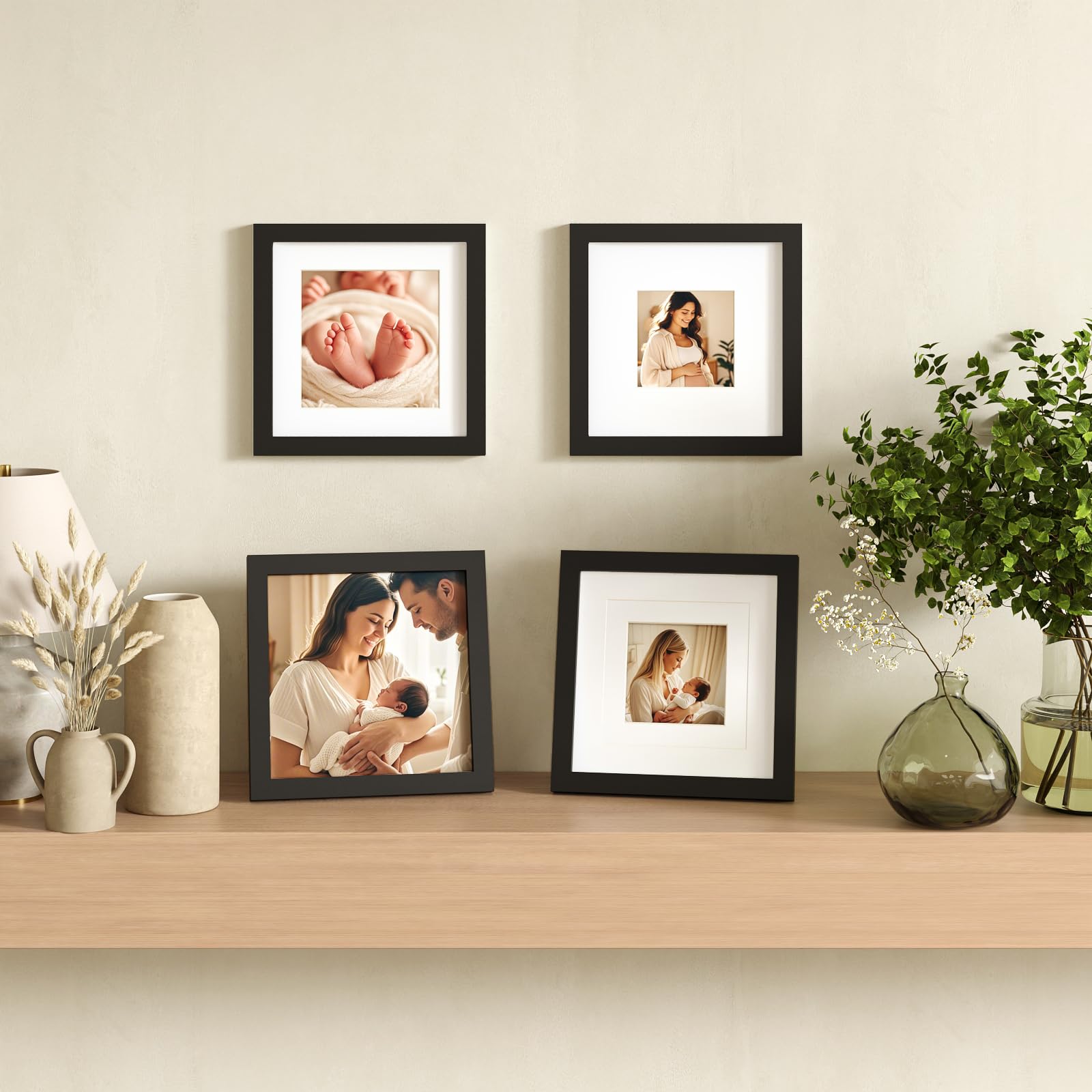 Egofine table-top easel enables easy desk-side photo display.