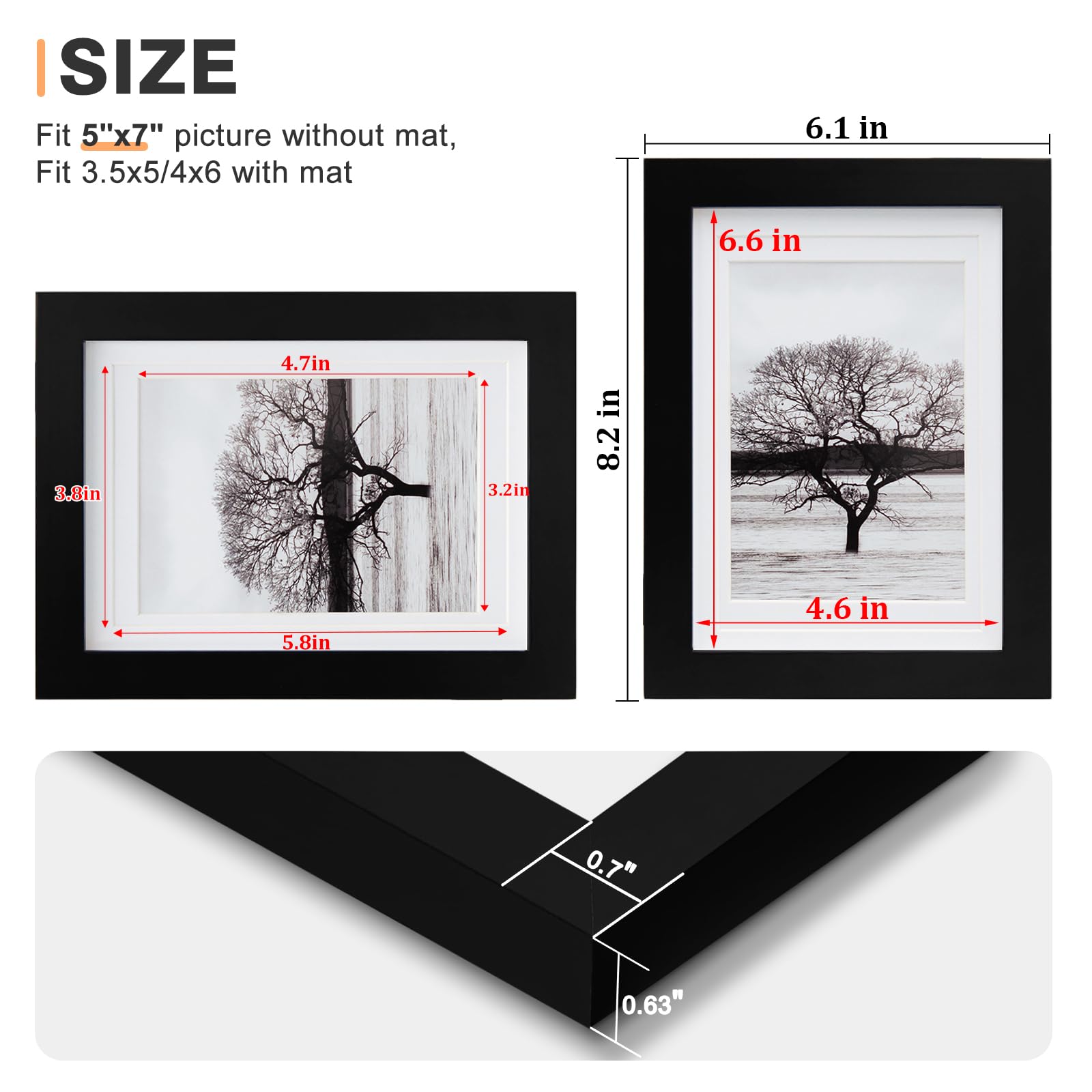 Egofine table-top easel supports portrait or landscape layouts.