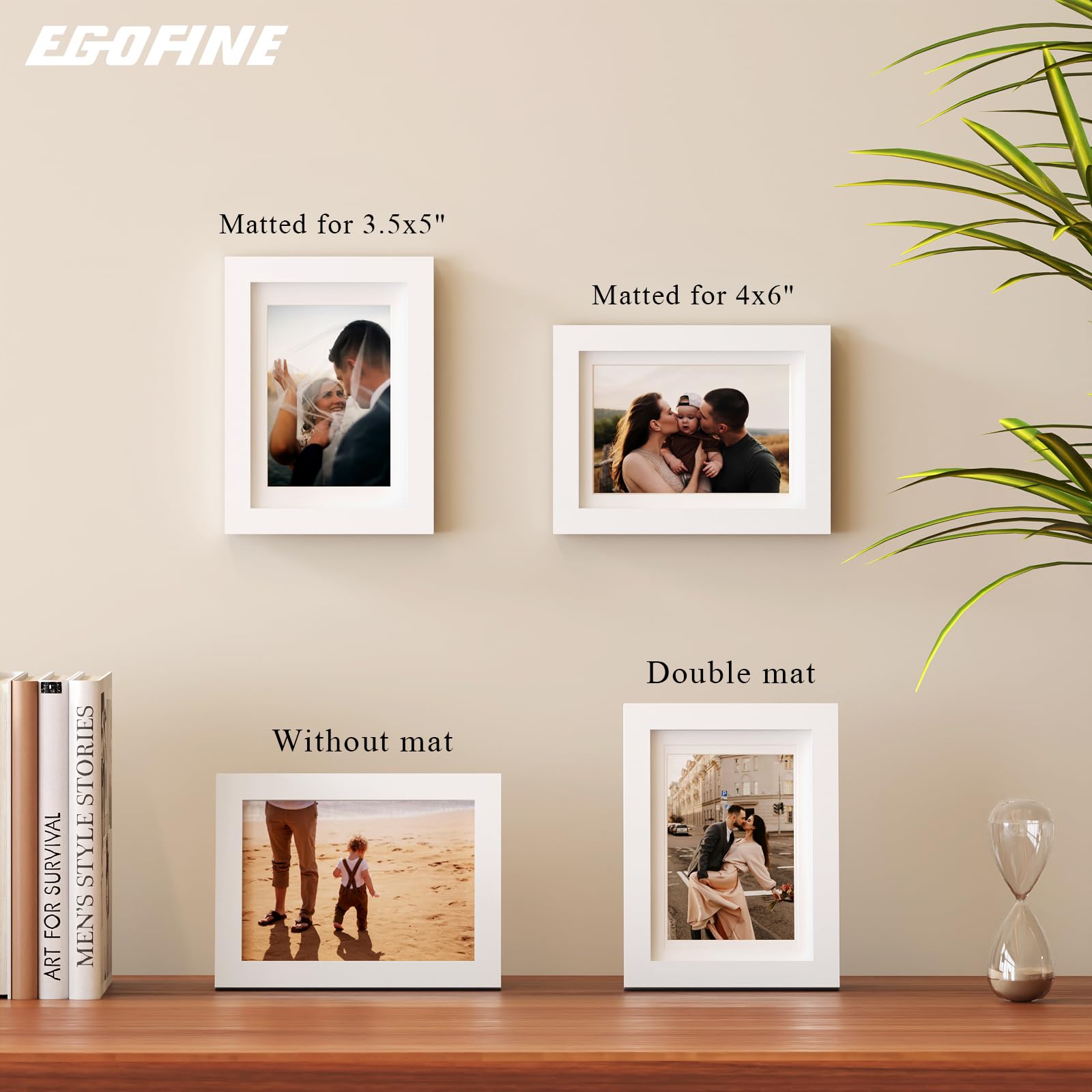 Egofine 4x6 mat opening for versatile display
