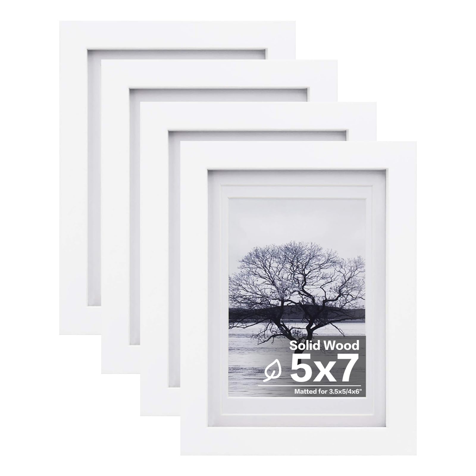 Egofine wood frame 5x7 plexiglass close-up showing natural texture and protection