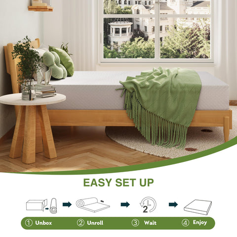 EGOHOME 8 Inch Twin Mattress quiet movement reduces noise when turning.
