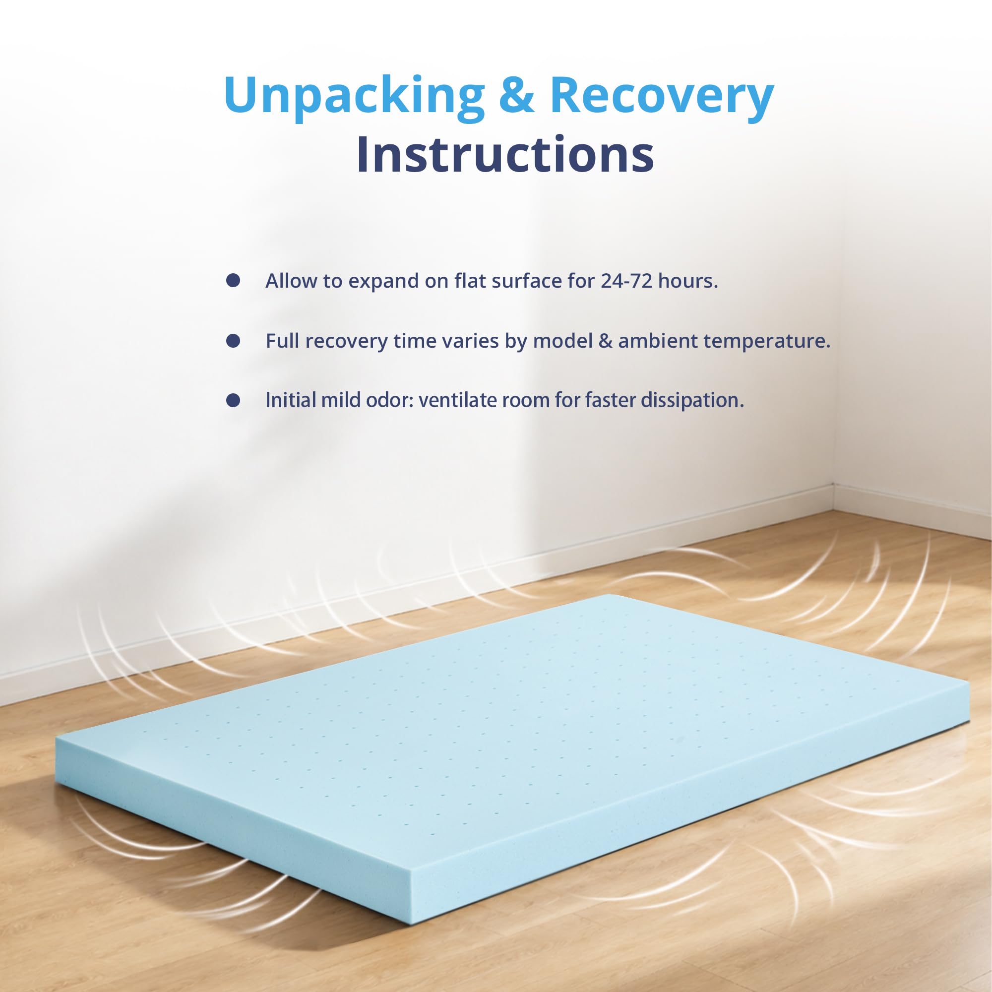 CertiPUR-US certified topper ensuring safe materials and durability.