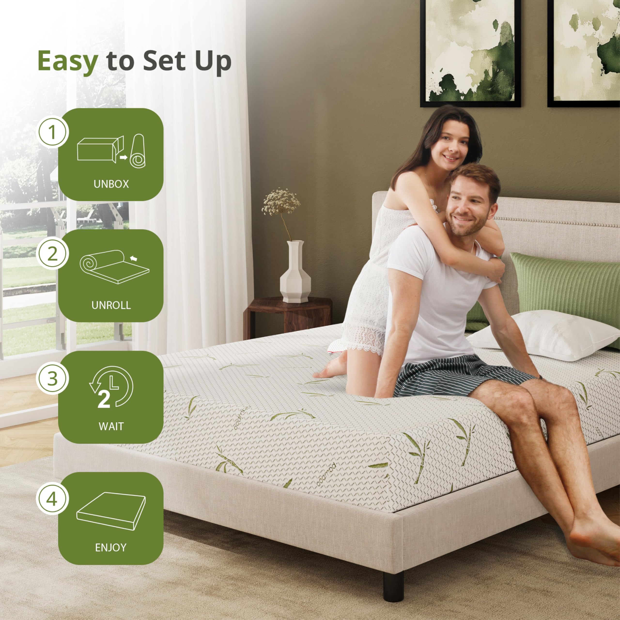 EGOHOME CertiPUR-US foams and OEKO-TEX fabric for safety and eco-conscious materials
