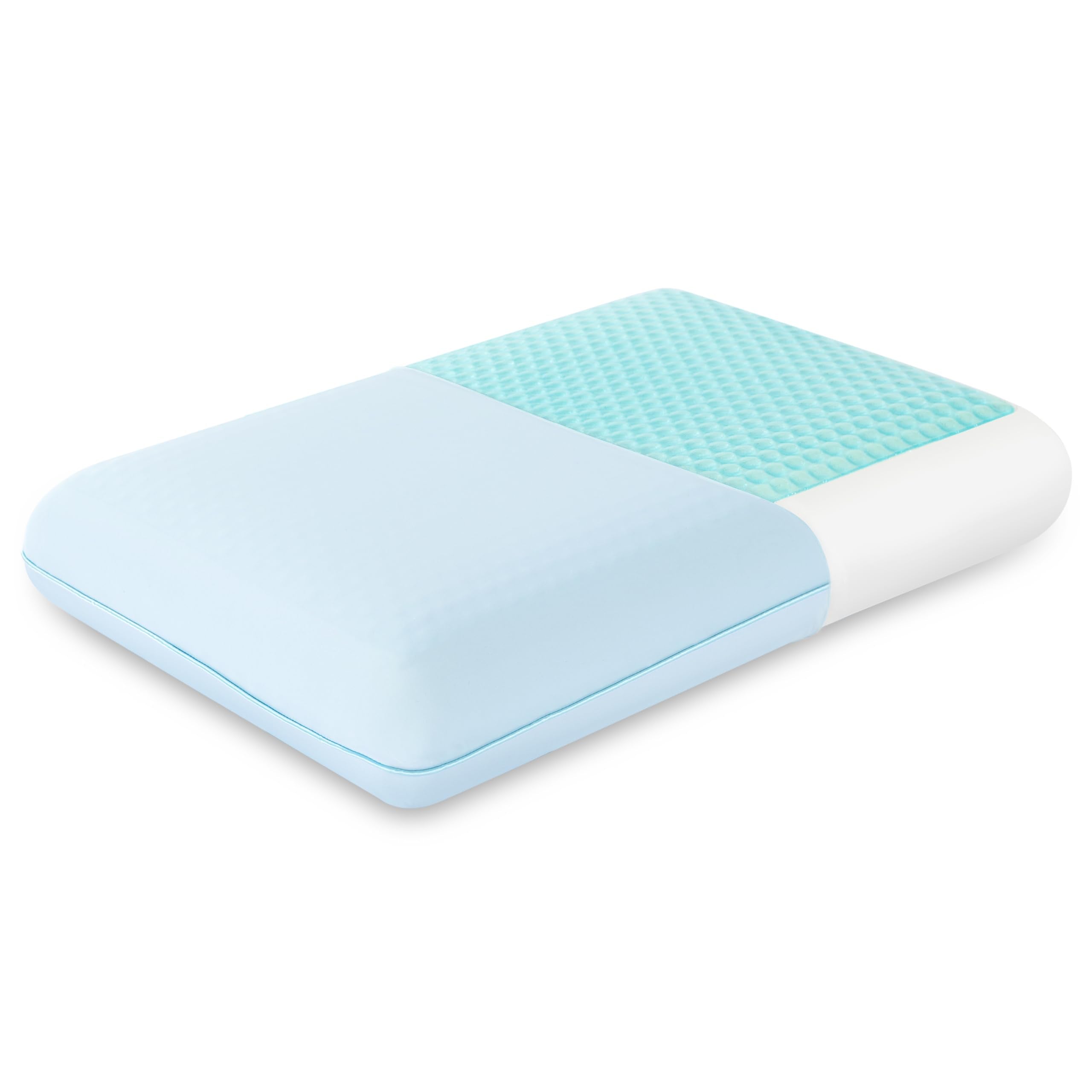 EGOHOME cooling gel memory foam pillow front view for refreshing comfort