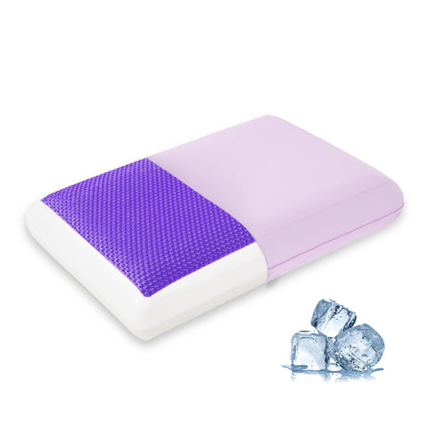 EGOHOME cooling pillow gel layer close-up shows instant cool feel for hot sleepers