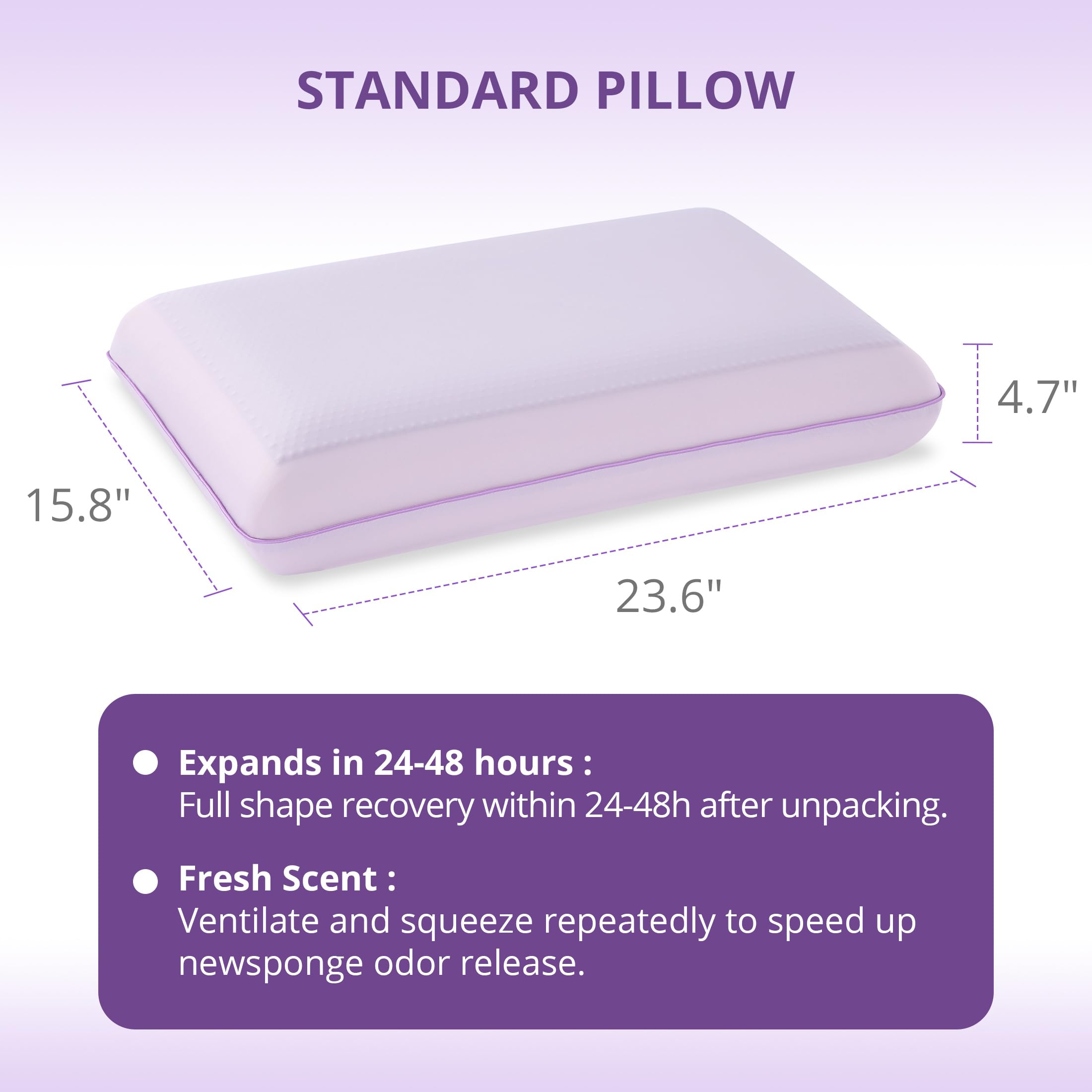 EGOHOME cooling pillow in bed setting supports restful nights for hot sleepers