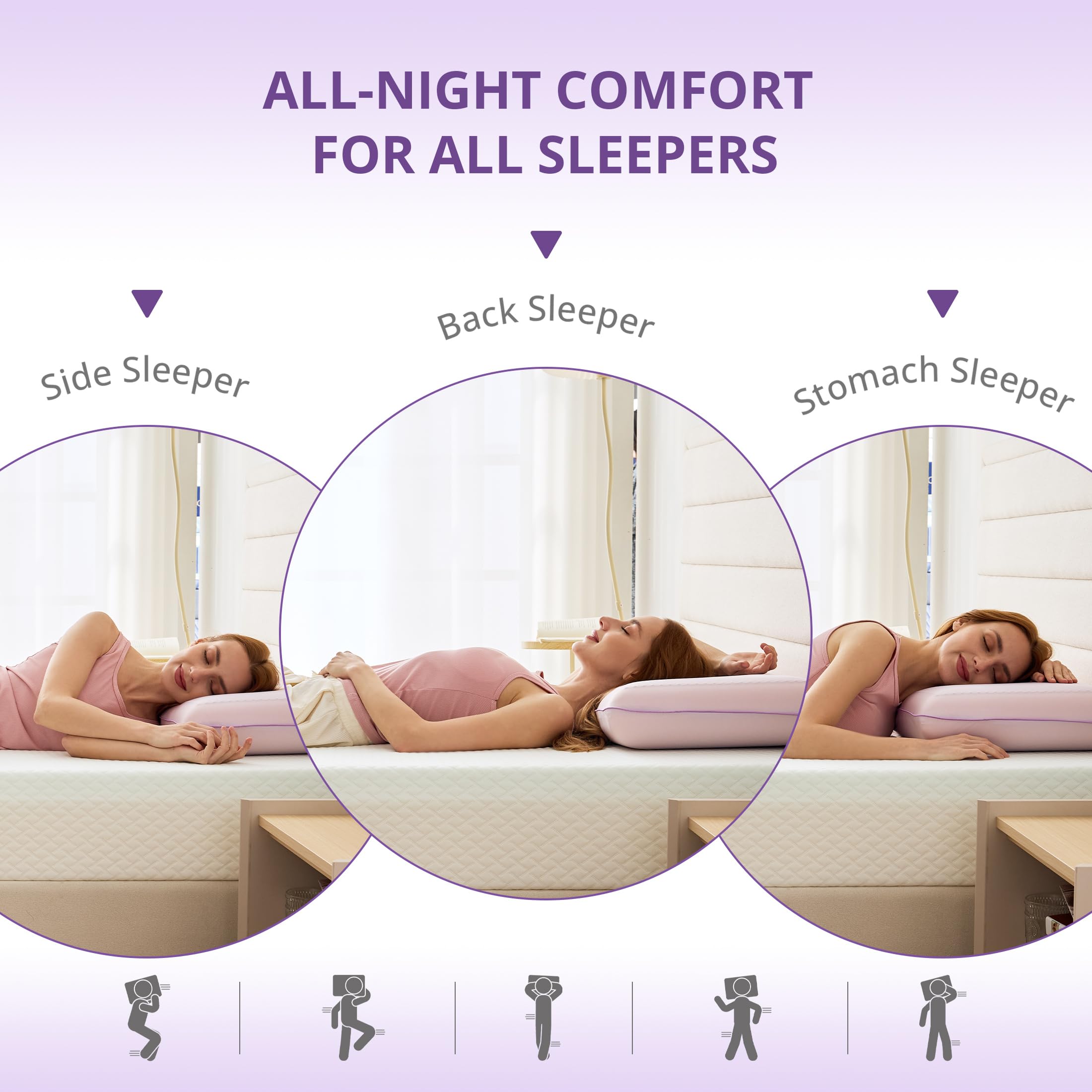 EGOHOME cooling pillow removable cover exposed for easy washing