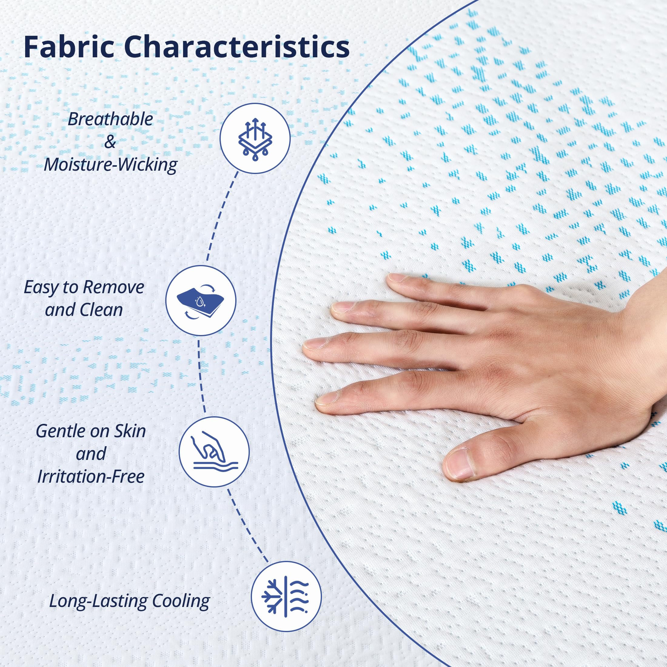 EGOHOME temperature-regulation visual shows steady sleep surface.