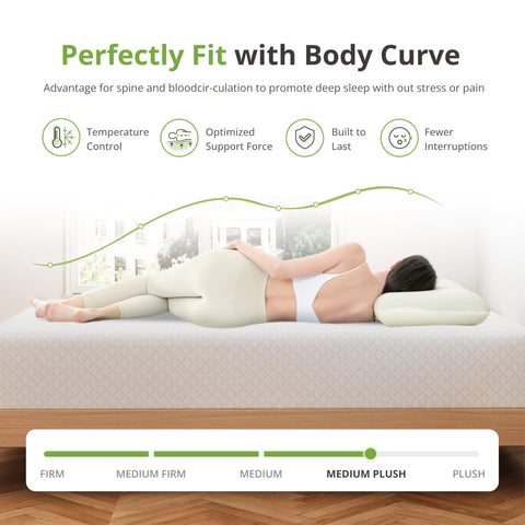 EGOHOME pressure relief memory foam contours to your body.