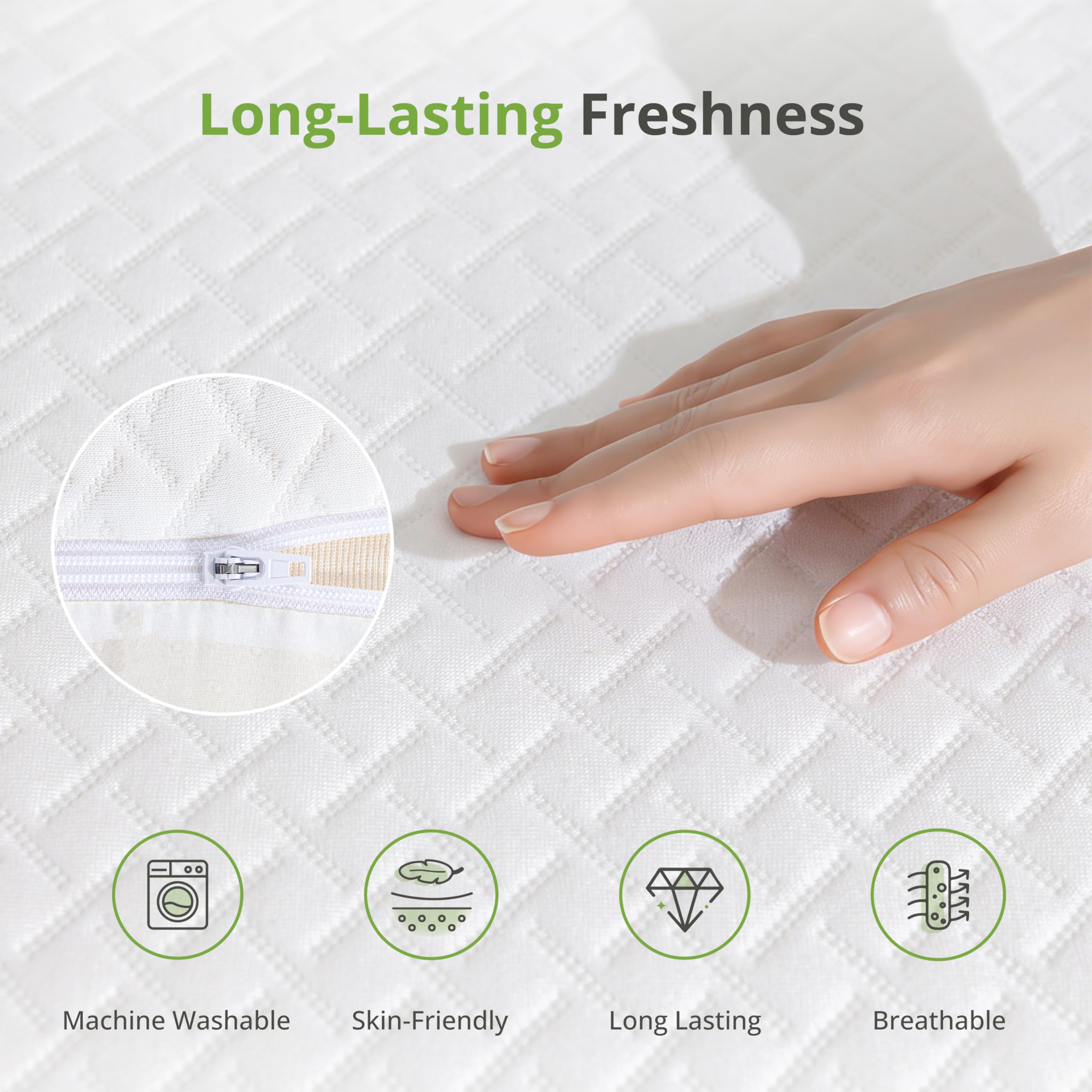 EGOHOME spine-supporting design helps align your spine in sleep.