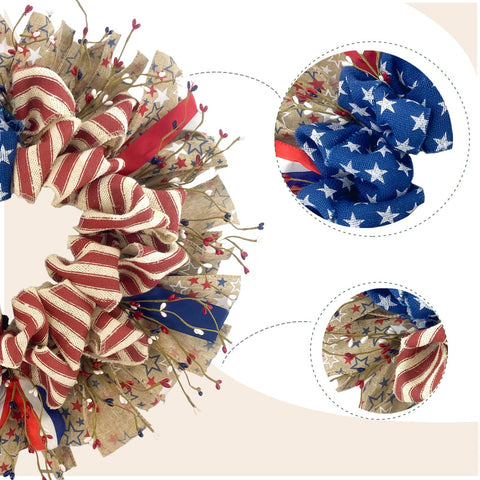 egolot 18inch burlap wreath perfect for indoor and covered outdoor use.