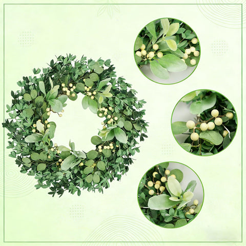 Egolot wreath designed for both indoor display and covered outdoor use with durable form.