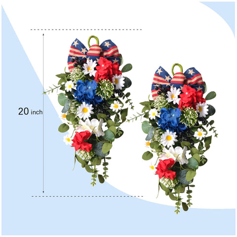 Egolot gift-ready patriotic decor wreath for family and friends.