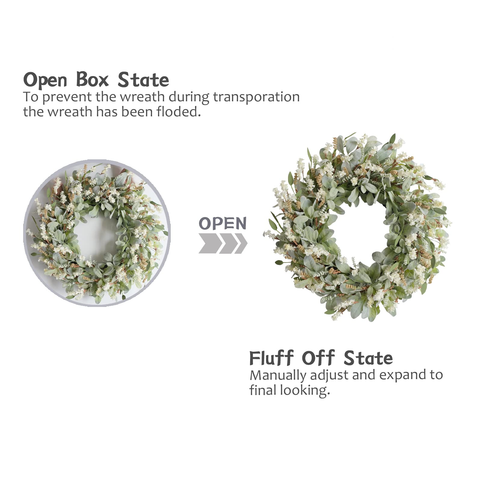 Egolot rustic farmhouse greenery wreath brings timeless charm to interiors