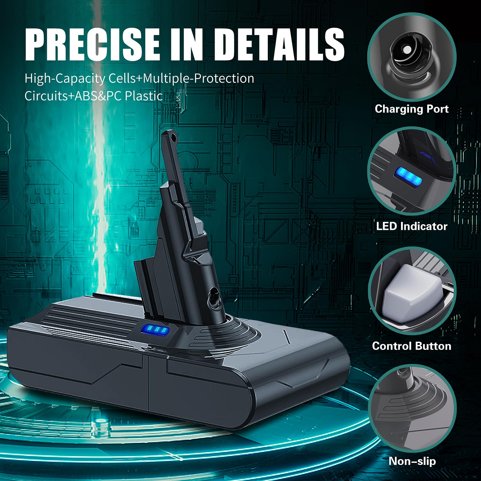 EGR Upgraded V8 battery with included filters ensures cleaner air paths.