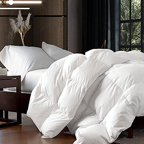 Egyptian Bedding goose down fiber comforter with cloud-softness for year-round warmth