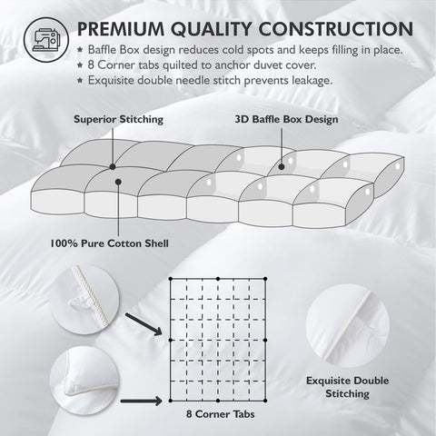 Egyptian Bedding RDS and Downpass certifications indicate ethical sourcing.