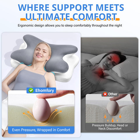 Ehomfory removable machine-washable cover for easy care and hygiene.