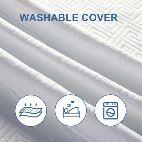 Eiayeebil memory foam topper suited for dorms, RVs, and guest rooms