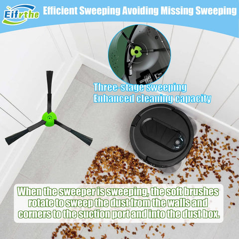 Eifrthe Roomba accessory tools assist with quick replacement installation.