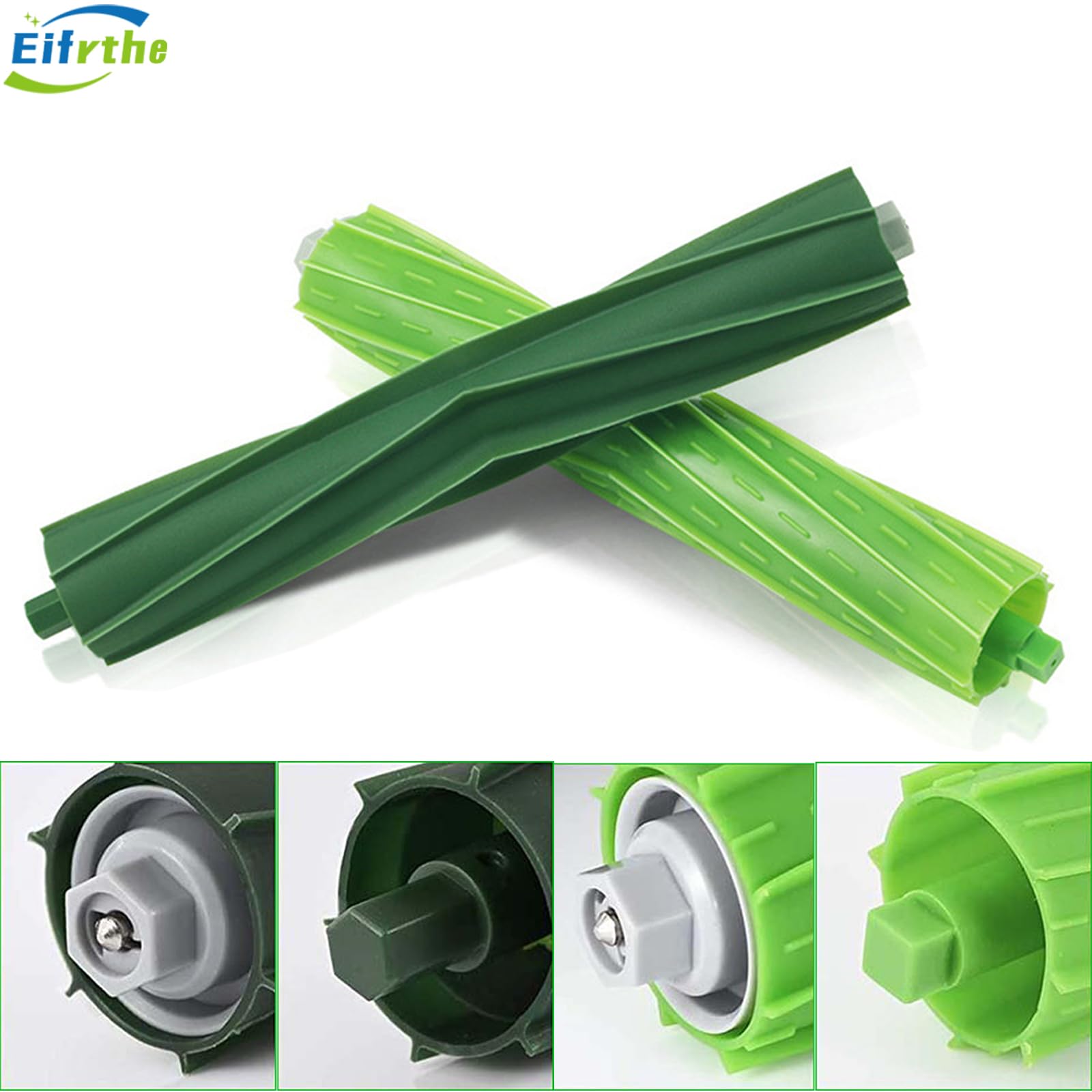 Eifrthe Roomba side brushes sweep edges for thorough cleaning.