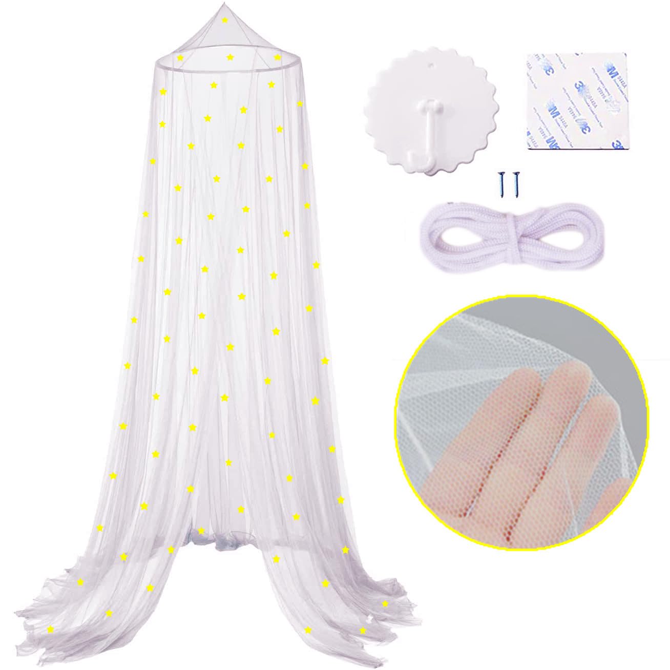 Eimilaly canopy enhances girls room decor with whimsy and glow