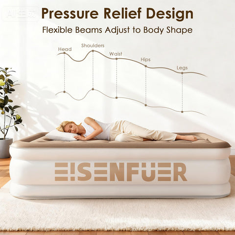 EISENFUER 18-inch raised design adds bed-like height