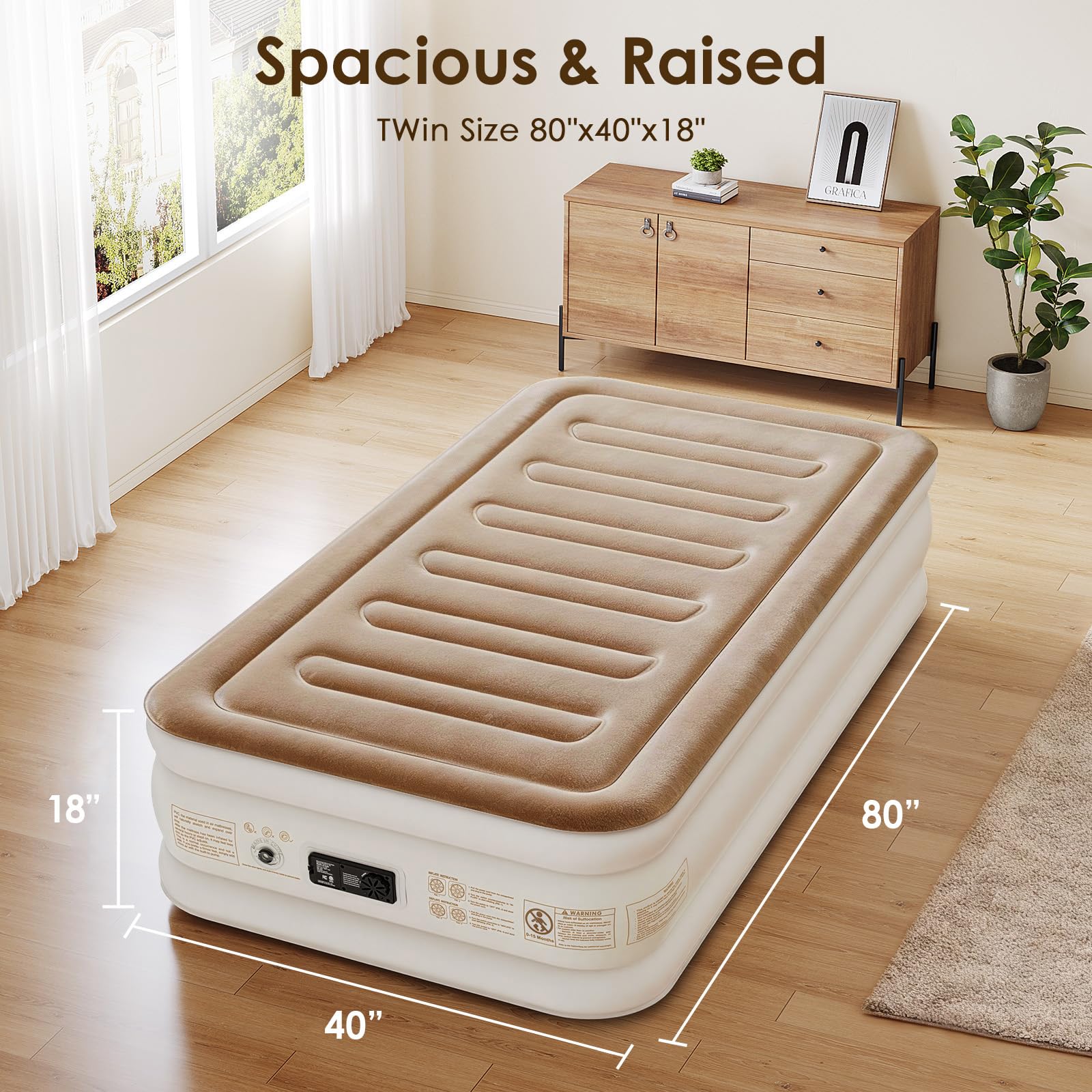 EISENFUER easy deflate and folding for compact storage.