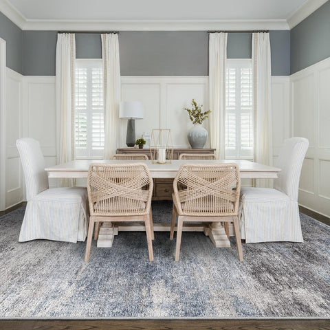 EISUROM rug showing non-slip backing for stability