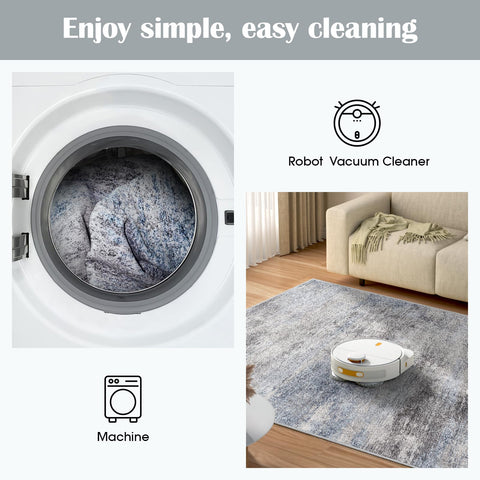 EISUROM room-coverage rug suitable for dining and living spaces