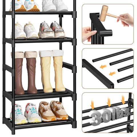 Ekisemio entryway organization with extra shelf space for bags