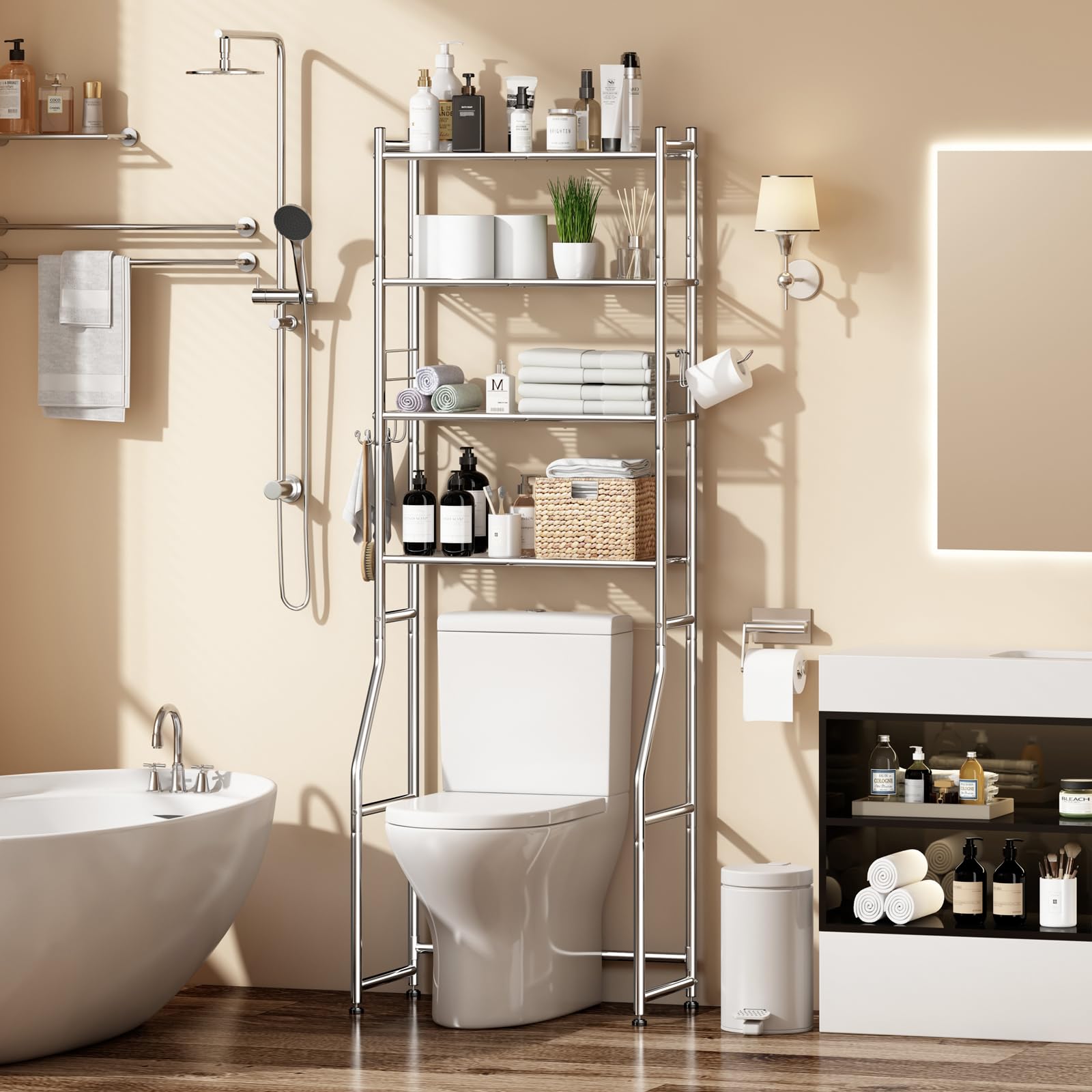 Ekisemio toilet paper holder system for easy access.