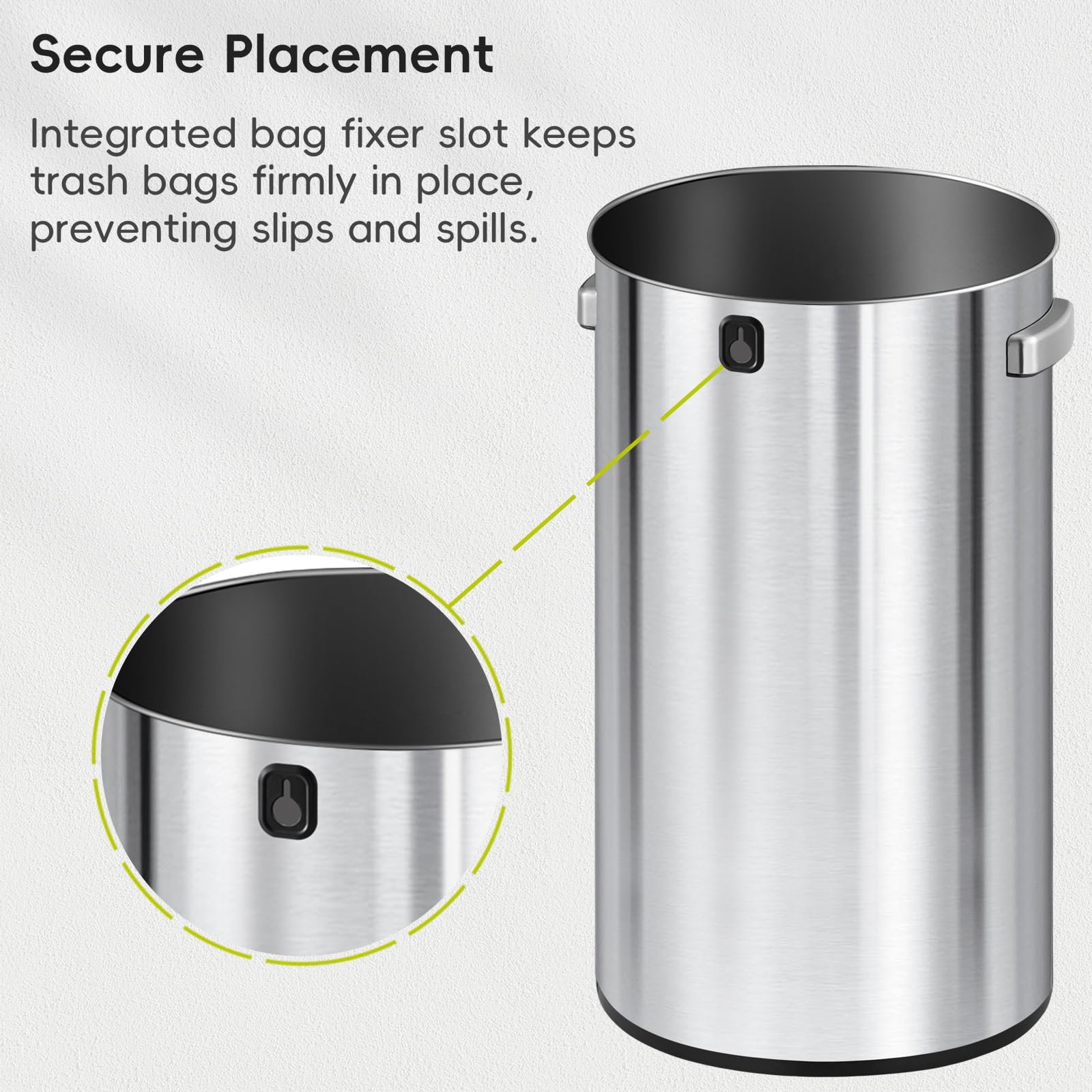 EKO large-capacity bin suitable for restaurants, offices, and restrooms.