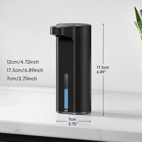 EKO Aroma matte black steel finish complements modern sinks and countertops
