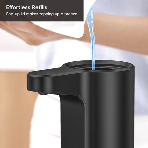 EKO Aroma three settings dispense amount, enabling customized soap output
