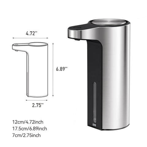EKO Aroma Touchless Dispenser shows generous 9 oz capacity