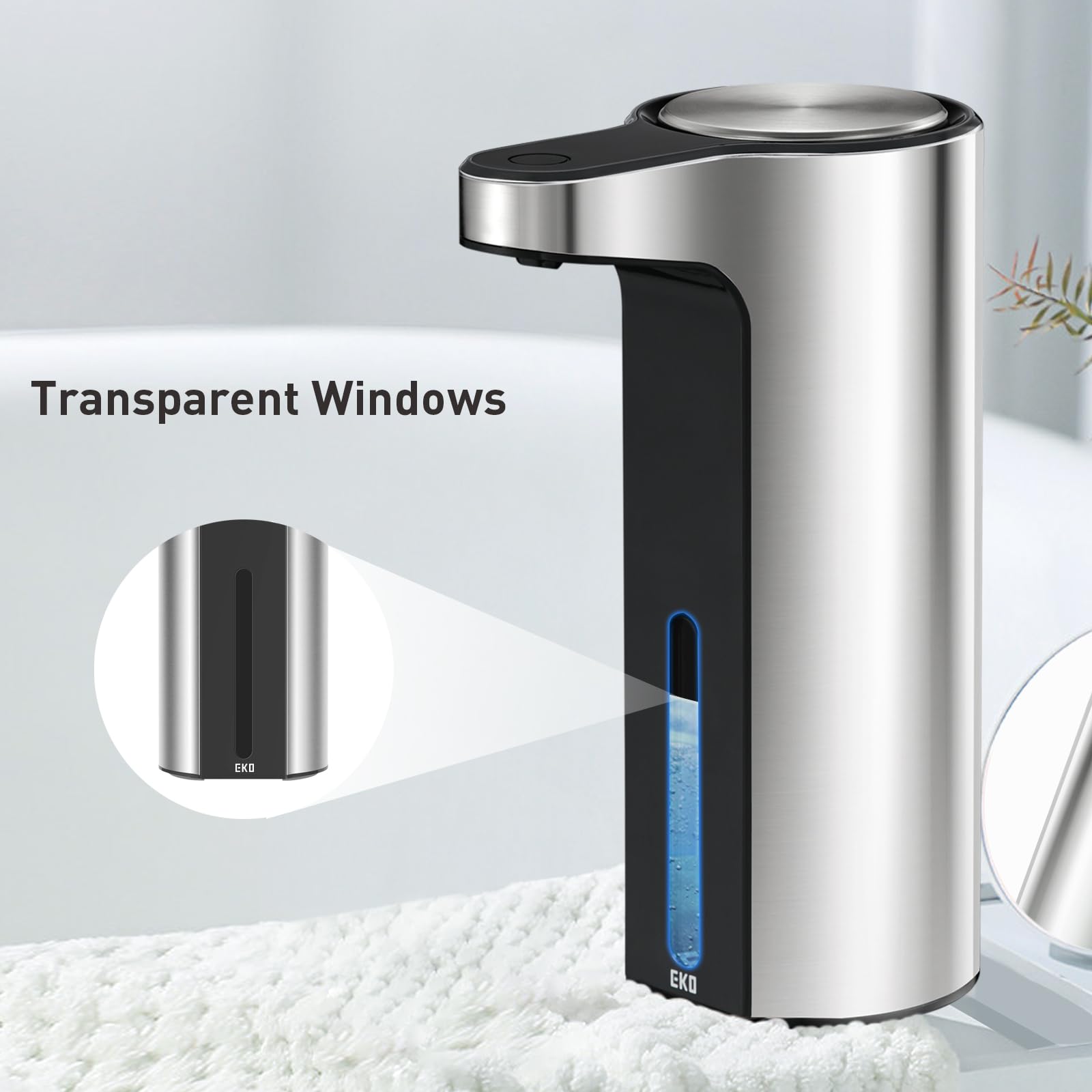 EKO Aroma Touchless Dispenser dispensing soap in 0.2 seconds