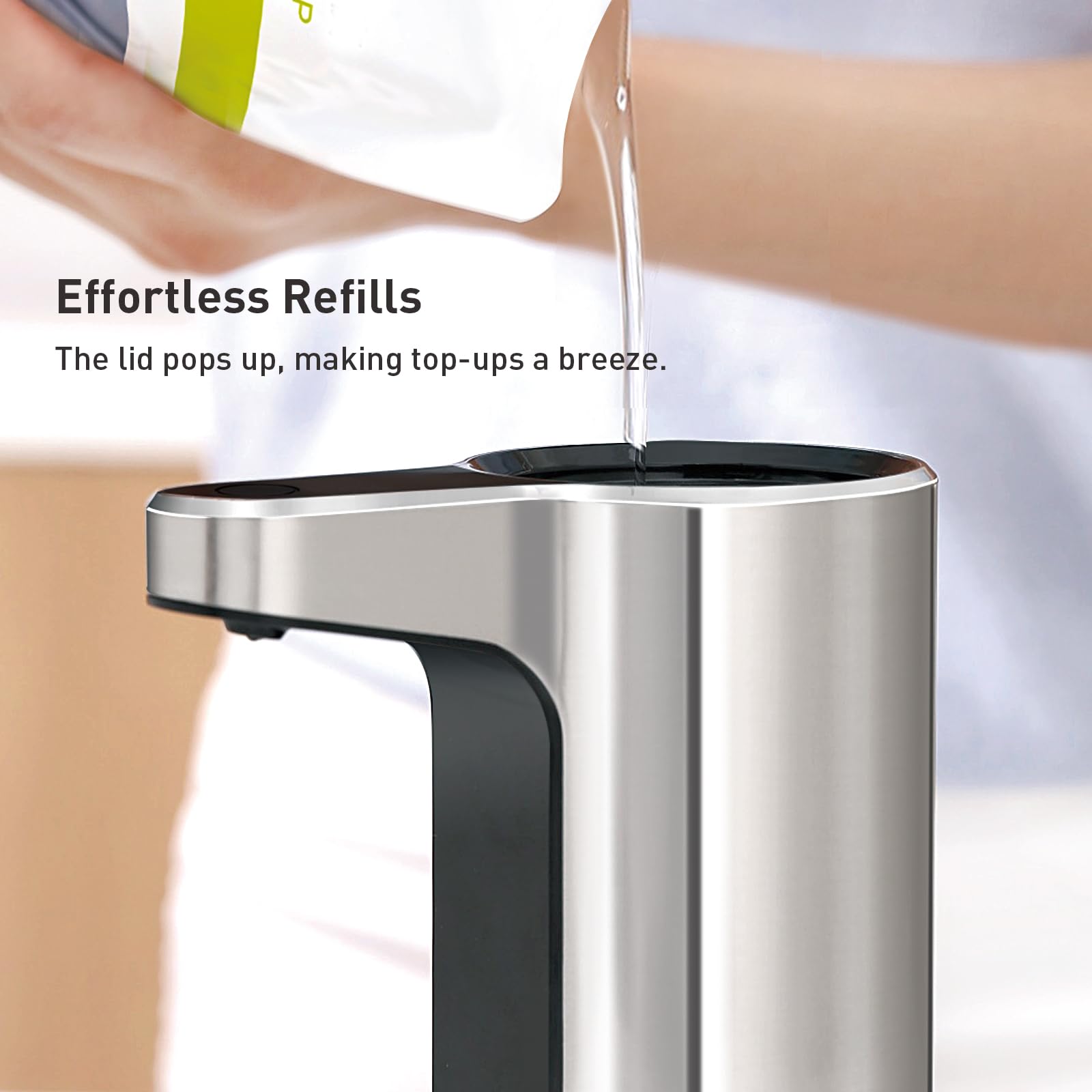 EKO Aroma Touchless Dispenser includes USB cord and setup guide