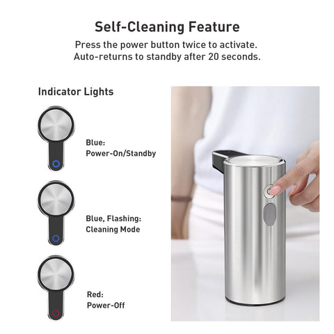 EKO Aroma Touchless Dispenser refill lid in action for easy refills