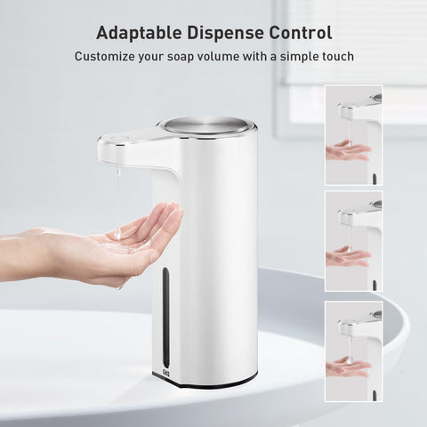 EKO Aroma touchless dispenser self-cleaning mode in white for longevity