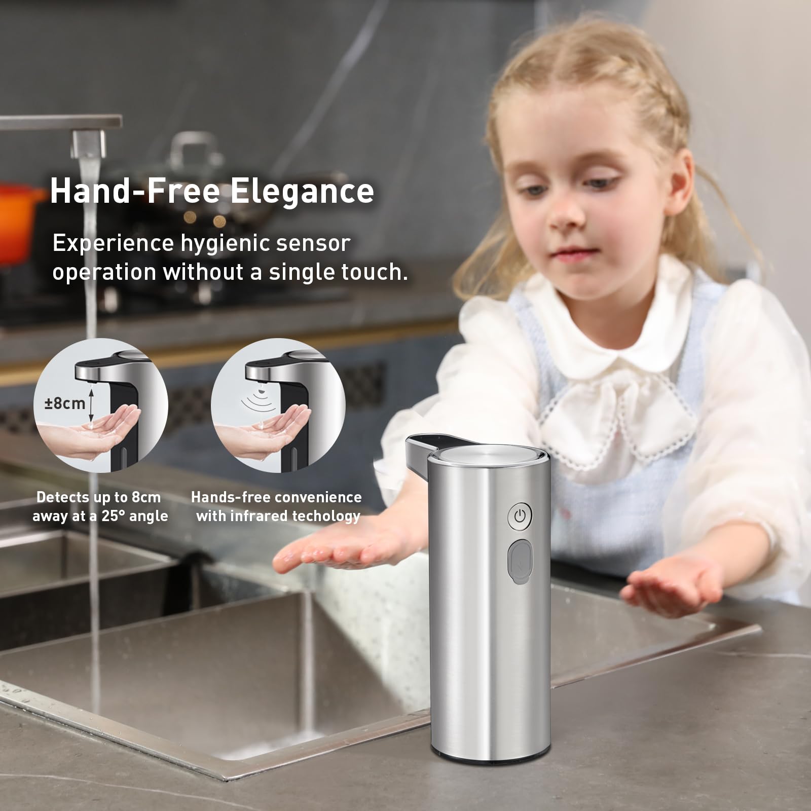 EKO Aroma Touchless Dispenser water resistant design for wet environments