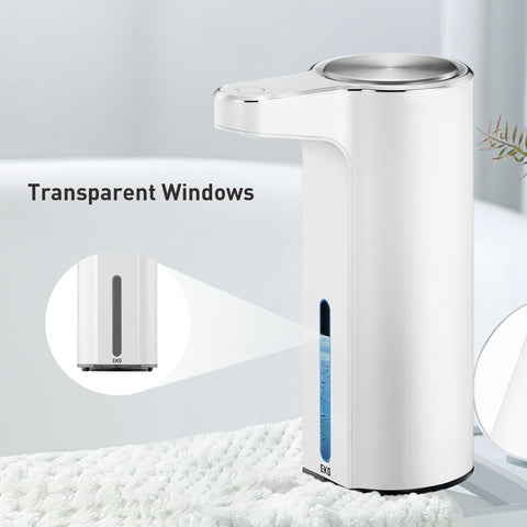 EKO Aroma touchless dispenser white with water resistant charging port detail